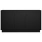 vidaXL puhvetkapp, must, 102 x 35 x 55 cm, tehispuit hind ja info | Elutoa väikesed kapid | kaup24.ee