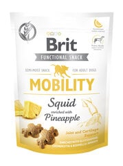 "Brit Functional Snack Mobility Squid" 150г цена и информация | Лакомства для собак | kaup24.ee