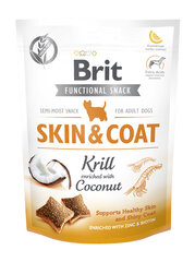 Brit Функциональный снек Skin&Coat Krill 150 г цена и информация | Лакомства для собак | kaup24.ee