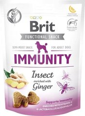 Brit Functional Snack Immunity Insect с насекомыми и имбирем, 150 г цена и информация | Лакомства для собак | kaup24.ee