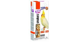 LoLo Pets Smakers maiusepulgad nümfkakaduudele pähklitega 2tk 90g цена и информация | Корм для птиц | kaup24.ee