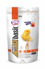 LoLo Pets Foody täissööt kanaarilindudele marjadega 600g hind ja info | Lolo Pets Lemmikloomatarbed | kaup24.ee