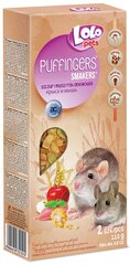 LoLo Pets Puffingers närimispulgad rottidele ja hiirtele 2tk 110g цена и информация | Корм для грызунов | kaup24.ee