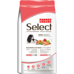 Select Mini Adult Salmon And Rice koeratoit 3kg цена и информация | Сухой корм для собак | kaup24.ee