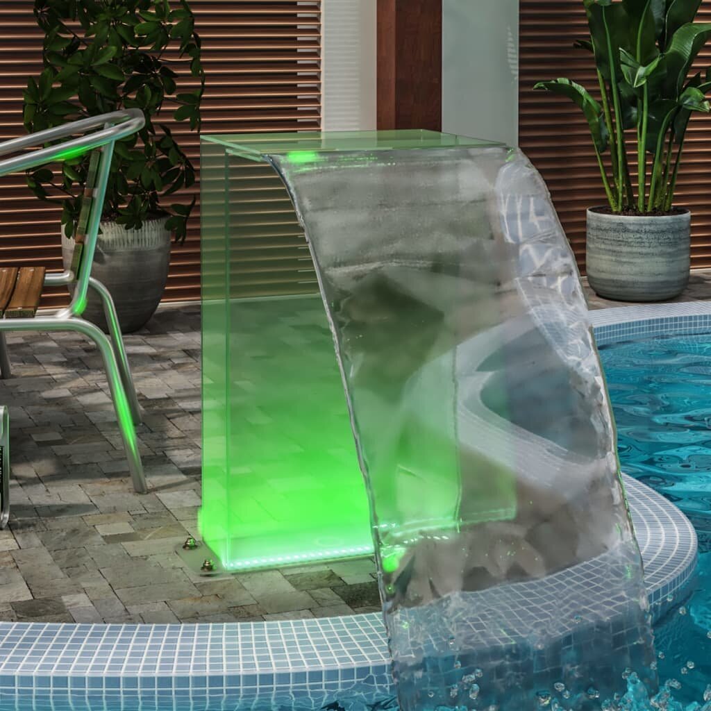 vidaXL basseini purskkaev RGB LED-idega, akrüül, 51 cm hind ja info | Dekoratsioonid | kaup24.ee