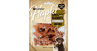 Flamingo Hapki Rabbit + Rice Bone närimismaius koerale 170g hind ja info | Maiustused koertele | kaup24.ee