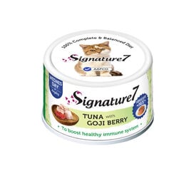 Signature7 Tuna with Goji Pate konserv kassidele 80g цена и информация | Кошачьи консервы | kaup24.ee