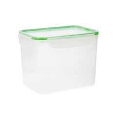 Герметичная коробочка для завтрака Quid Greenery Прозрачный Пластик (3,7 л) (Pack 4x) цена и информация | Посуда для хранения еды | kaup24.ee