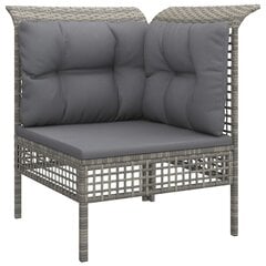 Трехместный диван с подушками, серый цена и информация | Комплекты уличной мебели | kaup24.ee