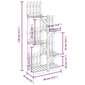 vidaXL lillealus, 60x25x130 cm, nulupuit hind ja info | Vaasid, alused, redelid lilledele | kaup24.ee