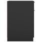 vidaXL kirjutuslaua kapp, must, 33,5 x 50 x 75 cm, tehispuit hind ja info | Elutoa väikesed kapid | kaup24.ee