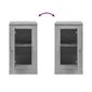 vidaXL puhvetkapp, hall Sonoma tamm, 37,5x35,5x67,5 cm, tehispuit hind ja info | Elutoa väikesed kapid | kaup24.ee