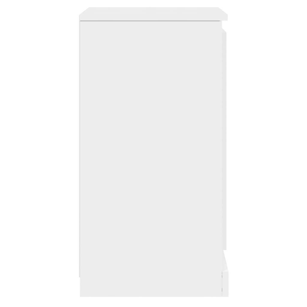 vidaXL puhvetkapp, kõrgläikega valge, 37,5x35,5x67,5 cm, tehispuit hind ja info | Elutoa väikesed kapid | kaup24.ee