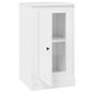 vidaXL puhvetkapp, kõrgläikega valge, 37,5x35,5x67,5 cm, tehispuit hind ja info | Elutoa väikesed kapid | kaup24.ee
