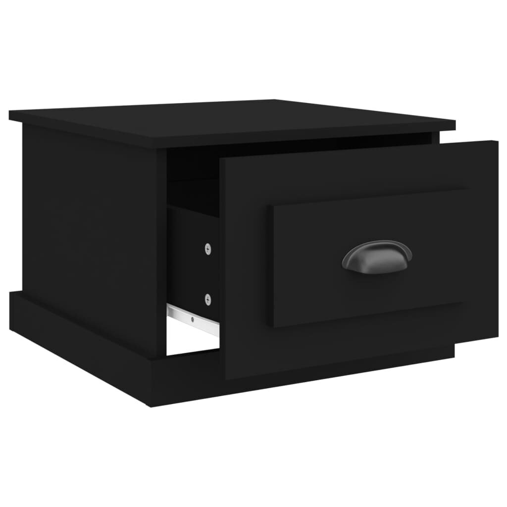 vidaXL kohvilaud, must, 50 x 50 x 35 cm, tehispuit hind ja info | Diivanilauad | kaup24.ee