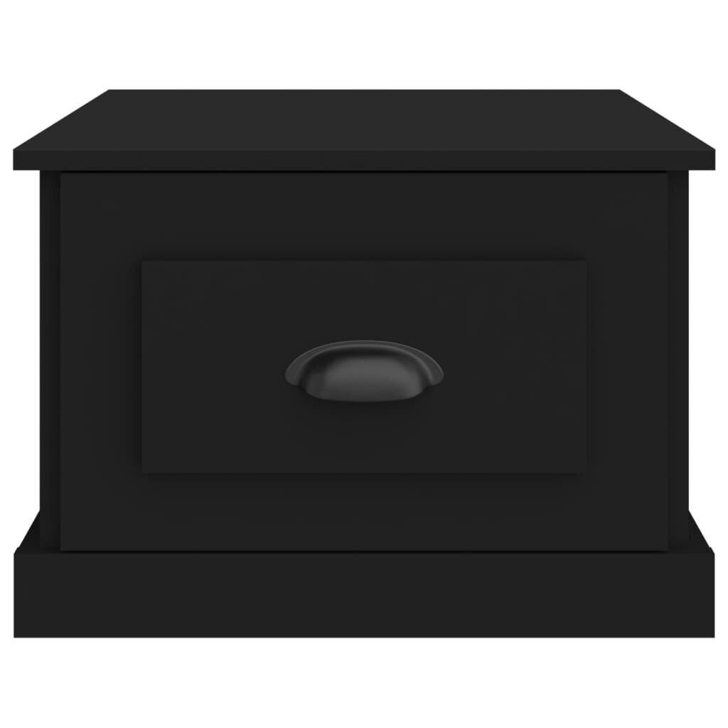 vidaXL kohvilaud, must, 50 x 50 x 35 cm, tehispuit hind ja info | Diivanilauad | kaup24.ee