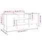 vidaXL plaadikapp, kõrgläikega valge, 121 x 38 x 48 cm, tehispuit hind ja info | Elutoa väikesed kapid | kaup24.ee