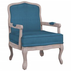 vidaXL tugitool, sinine, 64 x 64 x 90 cm, samet цена и информация | Кресла в гостиную | kaup24.ee