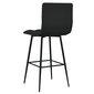 vidaXL baaripukk, must, samet hind ja info | Söögilaua toolid, köögitoolid | kaup24.ee