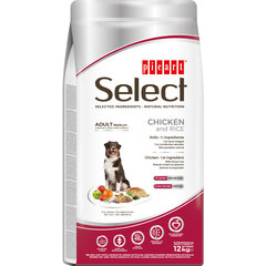 Select Adult Medium Chicken and Rice koeratoit 12 kg hind ja info | Kuivtoit koertele | kaup24.ee
