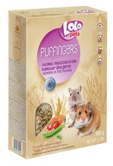 LoLo Pets Puffingers täissööt hamstritele ja liivahiirtele 500g цена и информация | Корм для грызунов | kaup24.ee