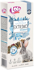 LoLo Pets Extrimo närimispulgad jänestele 2tk 100g hind ja info | Toit väikeloomadele | kaup24.ee