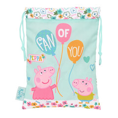 Контейнер для обеда Peppa Pig Cosy corner мешок Светло Синий (20 x 25 cm) цена и информация | Посуда для хранения еды | kaup24.ee