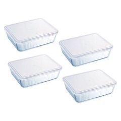 Toidu hoiukarbid Pyrex Cook & Freeze (4 x 1,5 L) hind ja info | Toidu säilitusnõud | kaup24.ee