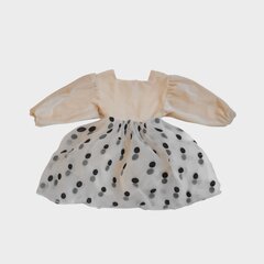 Beebi bodi-kleit KidsHouse, beež täpiline цена и информация | Юбки, платья для новорожденных | kaup24.ee
