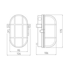 GTV seinavalgusti Sanguesa, must OS-KAY060-10 цена и информация | Настенные светильники | kaup24.ee