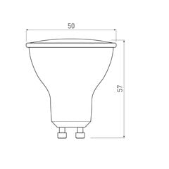 LED GU10 pirn 4,9 W, 230 V, 6400 K, 410 lm, 120° цена и информация | Лампочки | kaup24.ee