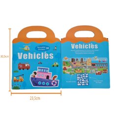 Магнитные наклейки для детей, Vehicles stickers цена и информация | Развивающие игрушки | kaup24.ee