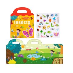 Магнитные наклейки для детей, Insects stickers цена и информация | Развивающие игрушки | kaup24.ee