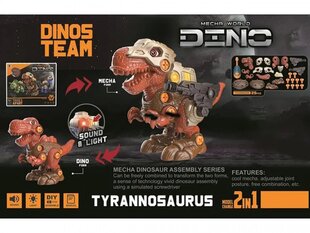 Dino interaktiivne figuur 2in1 valgus, heli pöörlemine цена и информация | Игрушки для мальчиков | kaup24.ee