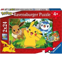 Pusle Pokemon 2x24tk цена и информация | Пазлы | kaup24.ee