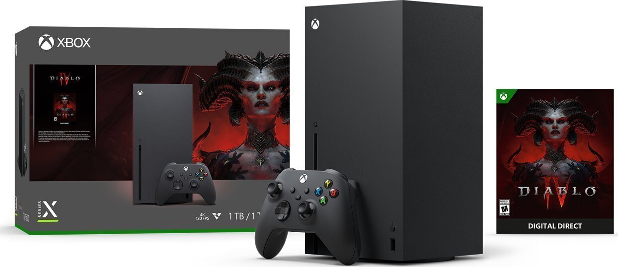 Microsoft Xbox Series X 1 TB + Diablo IV цена и информация | Mängukonsoolid | kaup24.ee
