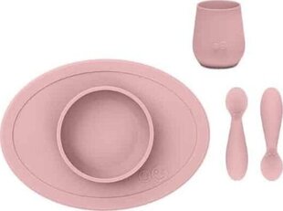 Silikoonist nõude komplekt Ezpz, roosa цена и информация | Детская посуда, контейнеры для молока и еды | kaup24.ee