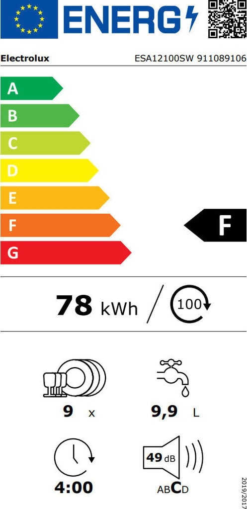 Electrolux ESA12100SW цена и информация | Nõudepesumasinad | kaup24.ee