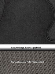 Автомобильные коврики ARS Seat Leon / 2020-> Luxury цена и информация | Модельные текстильные коврики | kaup24.ee