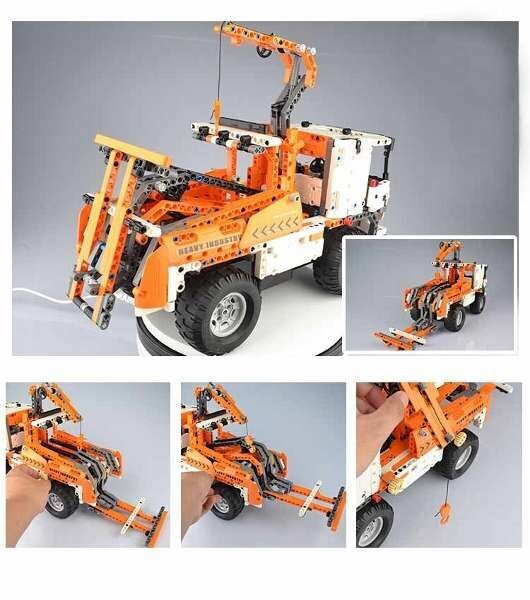 Constructor CADA Hi-Tech Mobiilne kraana 2in1 C51013 WTruck 838 el. цена и информация | Klotsid ja konstruktorid | kaup24.ee