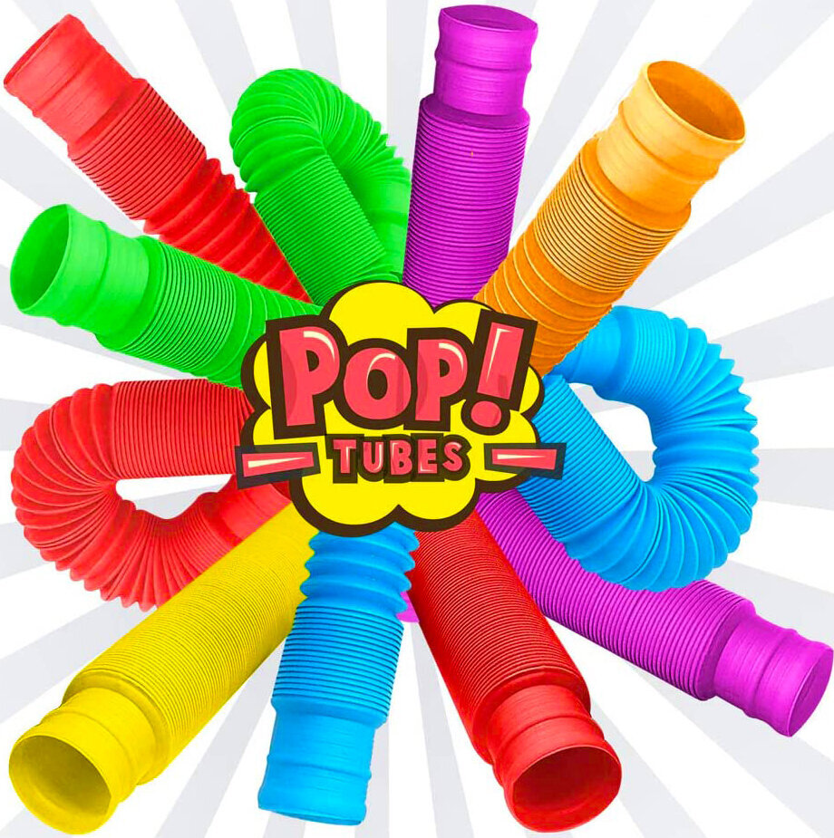 Mänguasi Pop tube - Pop it torukujuline, 5tk hind ja info | Lauamängud ja mõistatused | kaup24.ee