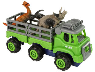 Tööriistade ja dinosaurustega veoauto, roheline hind ja info | Poiste mänguasjad | kaup24.ee