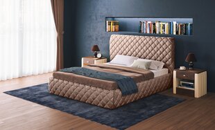 Voodi Harmony Luxury + madrats Sapnas 2 XL, 160x200cm, pruun цена и информация | Кровати | kaup24.ee