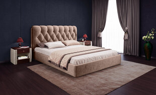 Voodi Impire Luxury + madrats Sapnas 2 XL, 160x200cm, pruun цена и информация | Кровати | kaup24.ee