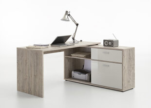 Письменный стол Diego 1, коричневый/белый цена и информация | Компьютерные, письменные столы | kaup24.ee