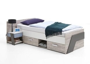 Кровать Nona 1 90x200 см, коричневый цена и информация | Кровати | kaup24.ee
