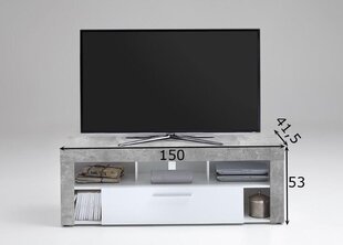 Тумба под телевизор Vibio 1, серый/белый цена и информация | Тумбы под телевизор | kaup24.ee