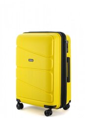 Kohver 74 cm V&V Travel Peace Yellow цена и информация | Чемоданы, дорожные сумки | kaup24.ee