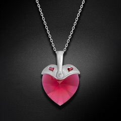 Naiste kaelakee DiamondSky "Cupid (Scarlet)" Swarovski kristallidega DS01K576 цена и информация | Украшения на шею | kaup24.ee