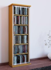 Шкафчик для компакт-дисков Classic, светло-коричневый цена и информация | Шкафы | kaup24.ee
